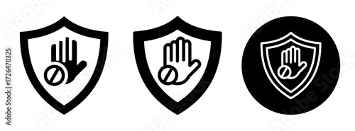 Prevention Icon Collection Glyph & Mixed Style