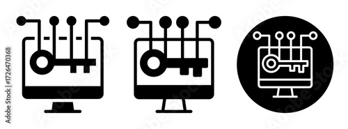 System Key Icon Collection Glyph & Mixed Style