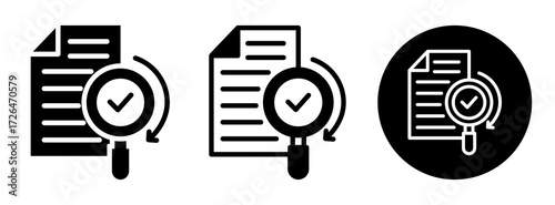 Data Integrity Icon Collection Glyph & Mixed Style