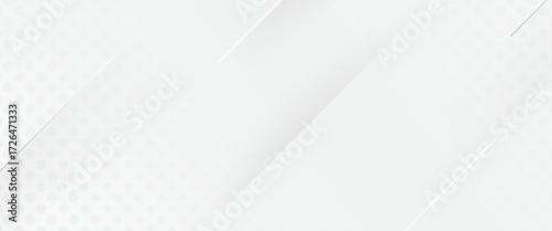 Minimalist White gradient halftone Background Geometric Design on a Clean White Surface. light shadow.