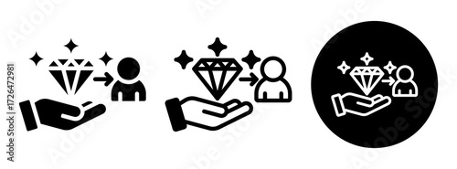 Value Proposition Icon Collection Glyph & Mixed Style