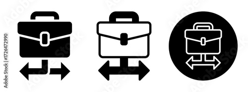 Job Opportunities Icon Collection Glyph & Mixed Style