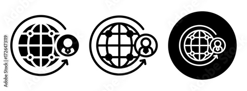 International Recruitment Icon Collection Glyph & Mixed Style