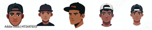 Avatar of a man with black crew cut hair wearing a snapback hat, tan skin, relaxed expression