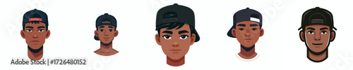 Avatar of a man with black crew cut hair wearing a snapback hat, tan skin, relaxed expression