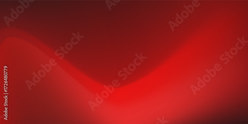 Red abstract background on dark gradient. Black fabric design.