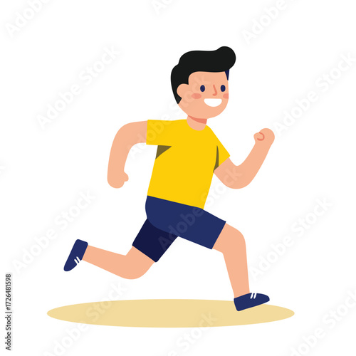 running man vector illustration