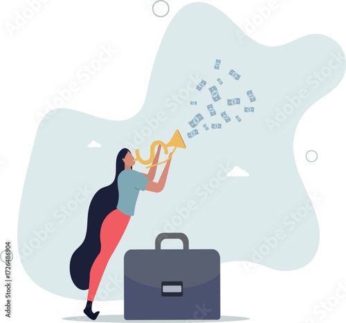 Investment opportunity, making money, profit or earning, FED central bank signal interest rate policy, financial stock market buy and sell signal concept.life and employment of people.