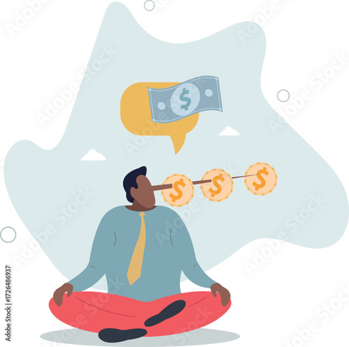 Exaggeration lying about investment profit, income or financial scam, extreme politics story, trap or pitfall concept.life and employment of people.