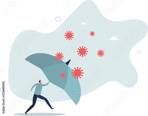 COVID-19 Coronavirus outbreak financial crisis help policy, company and business to survive concept.life and employment of people.