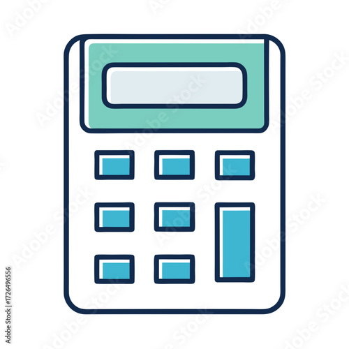 Modern calculator icon for finance, accounting, and business math needs, great for presentations, websites, and app interfaces to add a touch of professional style