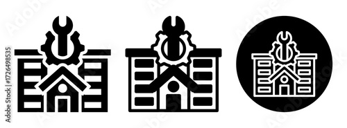 Property Maintenance Icon Collection Glyph & Mixed Style