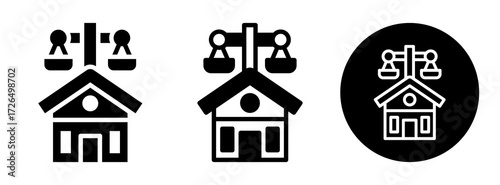 Property Law Icon Collection Glyph & Mixed Style