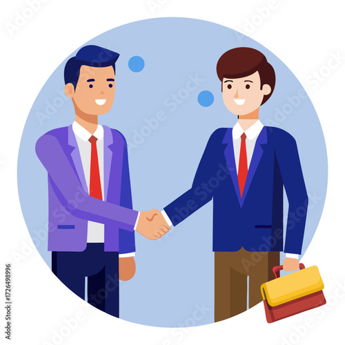 Successful business deal handshake between two professionals, sealing partnership agreements and celebrating new ventures in corporate world success