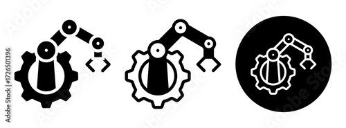 Machinery Icon Collection Glyph & Mixed Style