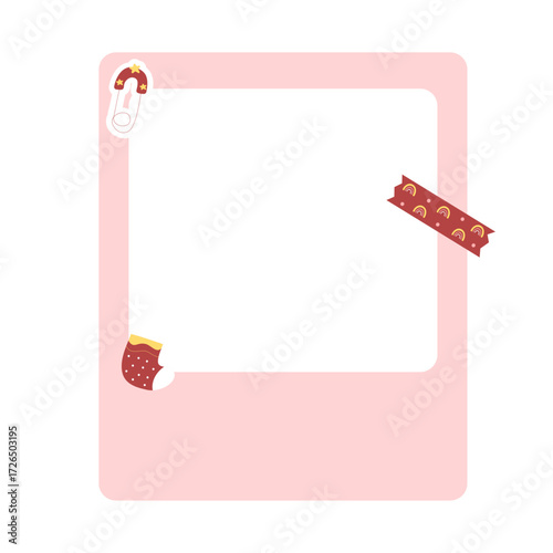 Cute Polaroid Baby Shower Frame