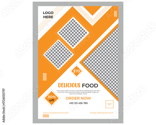 Food flyer design for food business