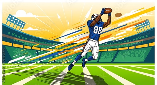 Football Catch at Stadium. (1)