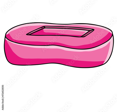 Cute cartoon hand drawn vector soap clipart.