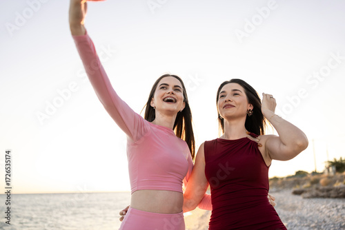 Joyful Moments by the Ocean Cherishing Friendship, Fun, and Beautiful Experiences