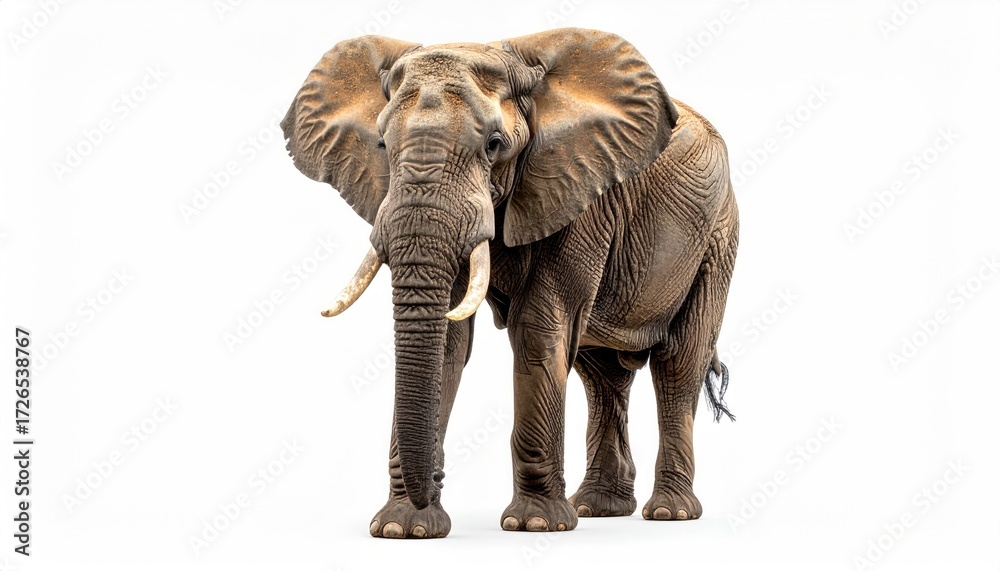 Obraz premium Powerful elephant facing forward (1)