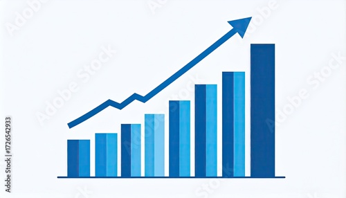 Blue graph showing upward trend (1)