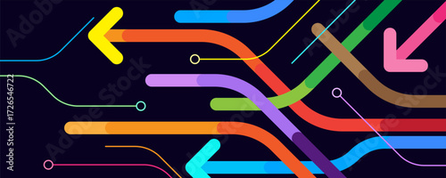 Abstract colorful background with vibrant lines and modern design