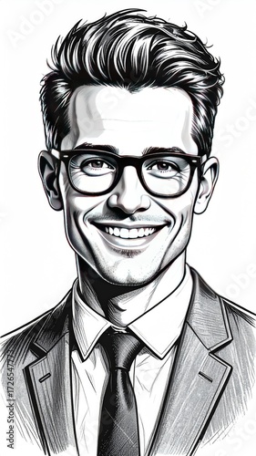 Portrait of a smiling man in a suit