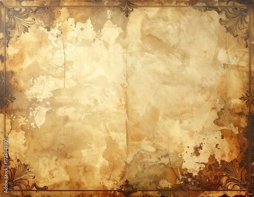 Aged parchment-like background