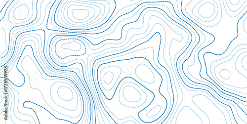 Seamless mountain topographic map green background vector. Design for wall arts, fabric , packaging , web, banner, app, wallpaper