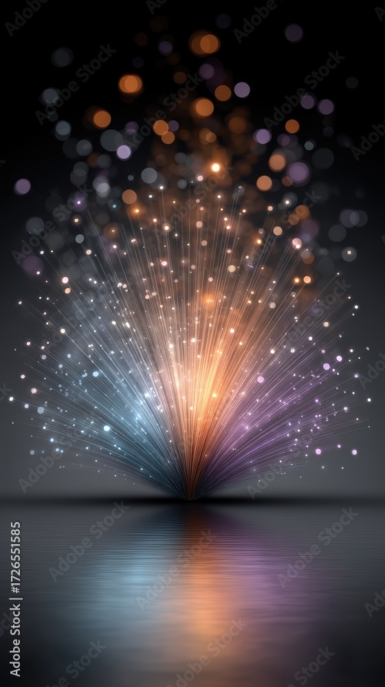 custom made wallpaper toronto digitalMesmerizing nocturnal pyrotechnic spectacle creating a vibrant visual symphony against the profound darkness featuring an exquisite dance of radiant sparks and brilliant light bursts
