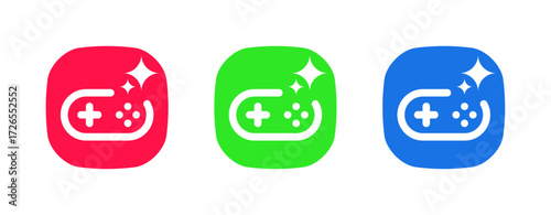Icons for AI-driven gaming and entertainment.