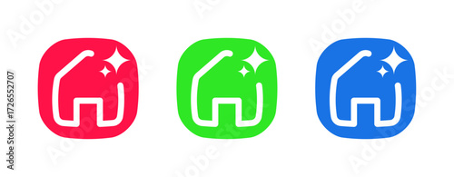 Icons for AI-powered smart home and building automation.