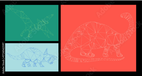 Geometric Dinosaur Collection Minimal Design

Description:
