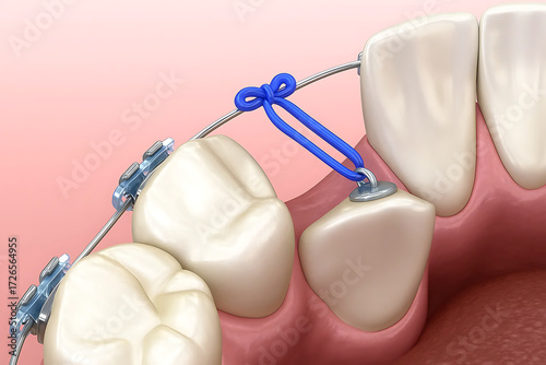 Impacted Cuspid and elastic for correction