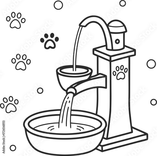Adorable Pet Water Fountain Design for Happy Animal Companions