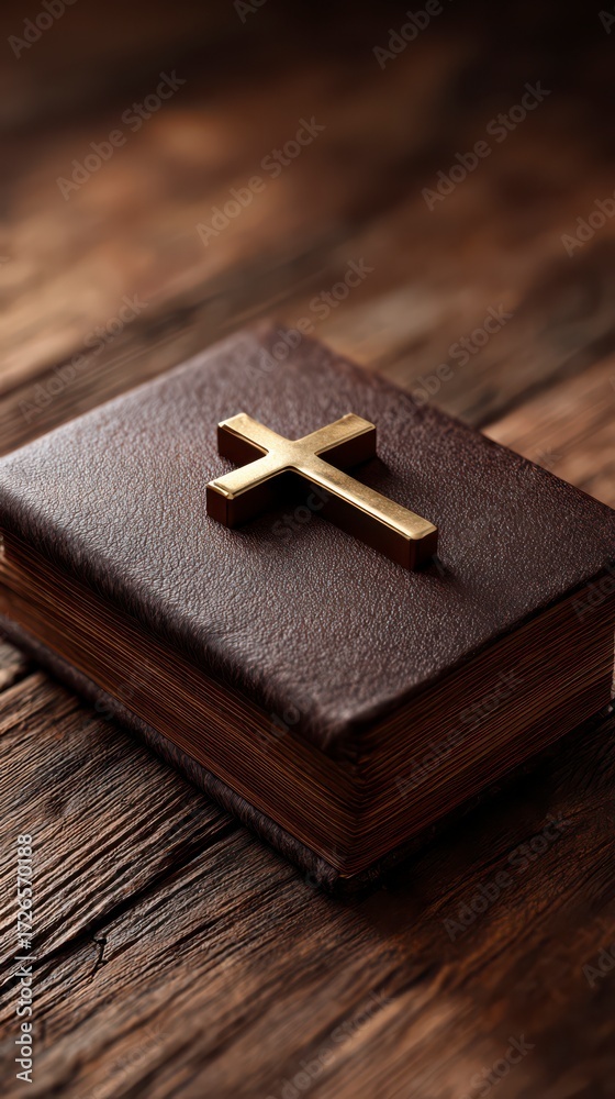 Fototapeta premium Brown leather Bible