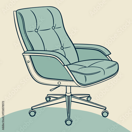 Ergonomic office chair with a modern design