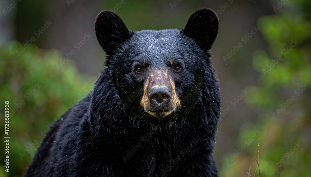 Fototapeta premium Black Bear high-resolution creative and visually stunning artwork.