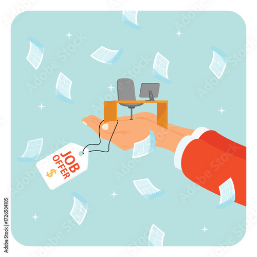 Welcome opportunity concept. Job offer for new career position.