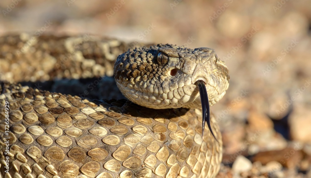 Obraz premium Sidewinder Rattlesnake beautiful and imaginative composition with rich detail.