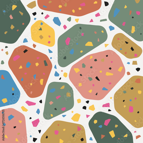 Vector abstract with colorful organic flow shapes, smooth artistic movement, modern creative design for backgrounds.