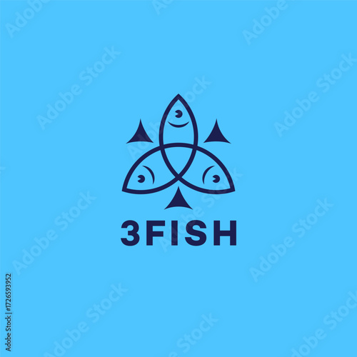 Three fish logo
