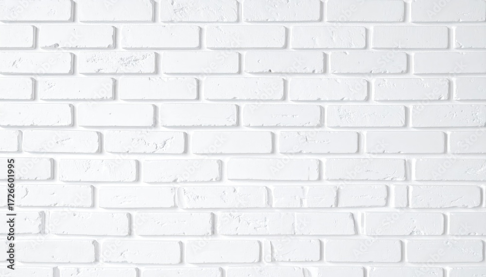 Obraz premium Simple white brick wall texture