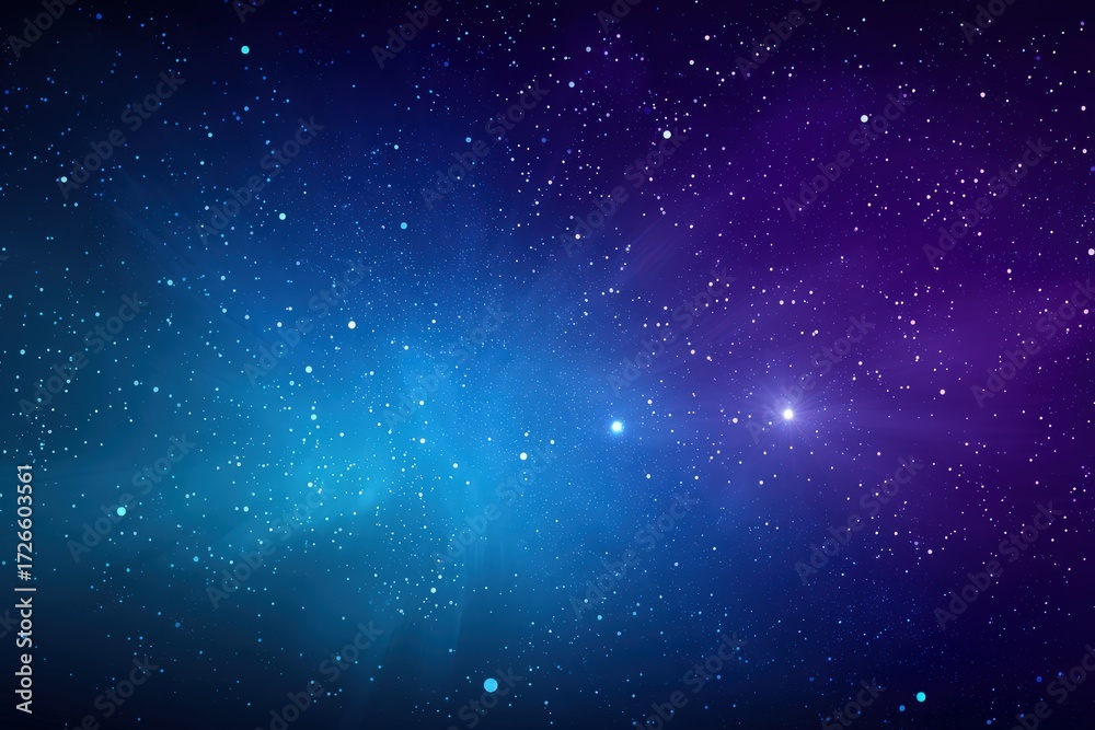 Fototapeta premium Ethereal celestial background showcasing stunning gradients of deep blue and purple amidst a star-filled expanse creating a sense of wonder and cosmic beauty captured with clarity