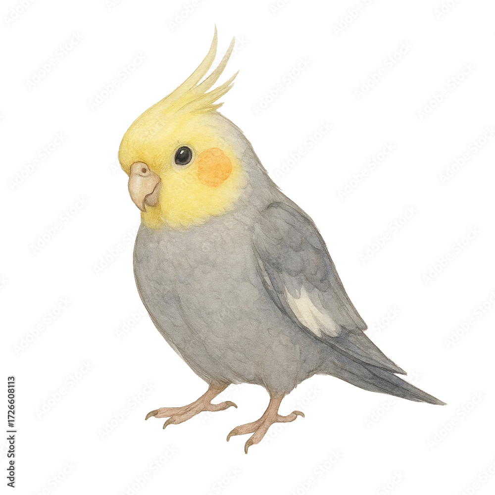 Obraz premium Cockatiel in Normal Grey