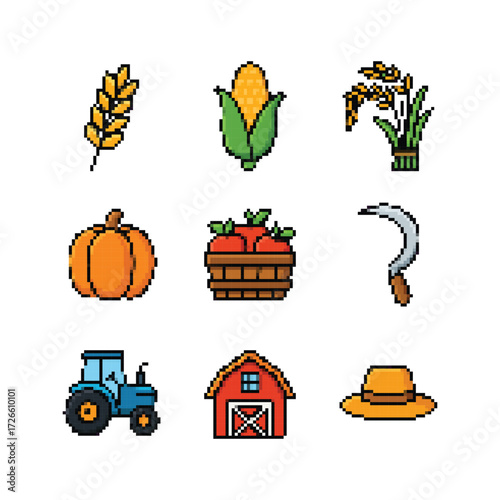 Harvest Pixel Icons