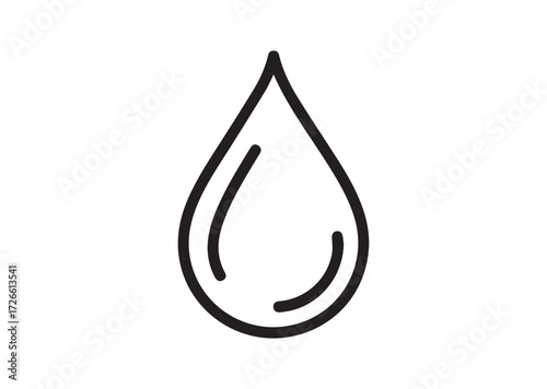 Drop line art vector