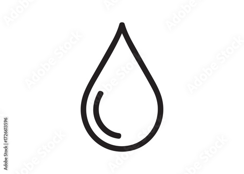 Drop line art vector