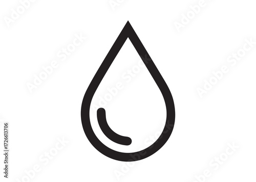 Drop line art vector